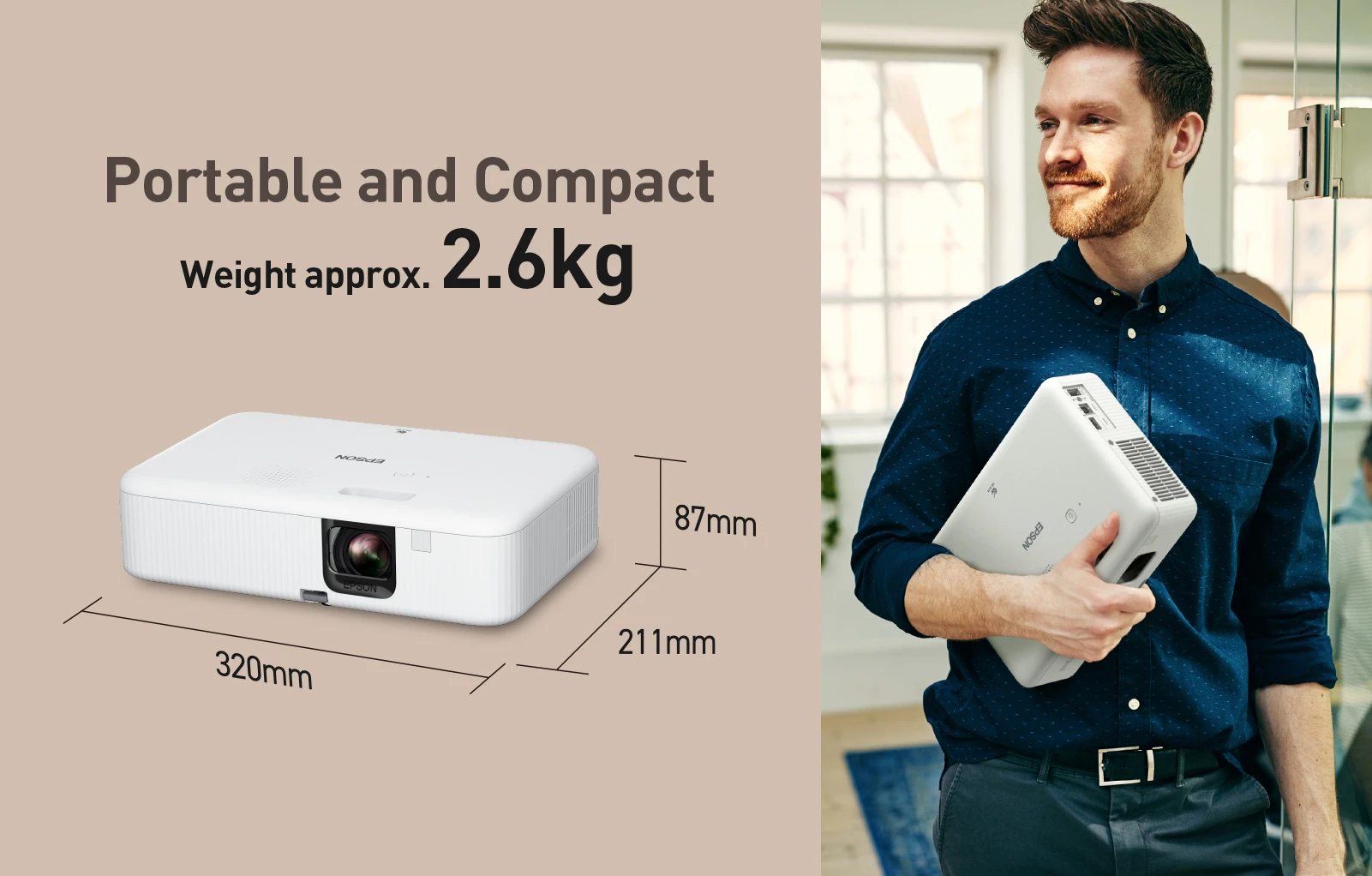 Epson Eb-fh02 Có Kích Thước Gọn Nhẹ