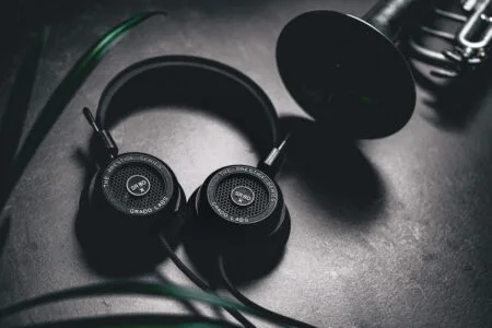 Grado Labs Sr80x Headphones With Plants