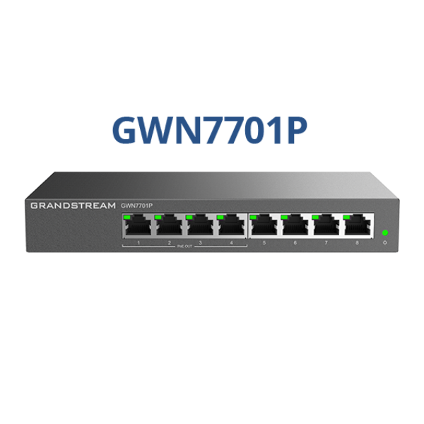 Switch 8 cổng Gigabit Grandstream GWN7701P
