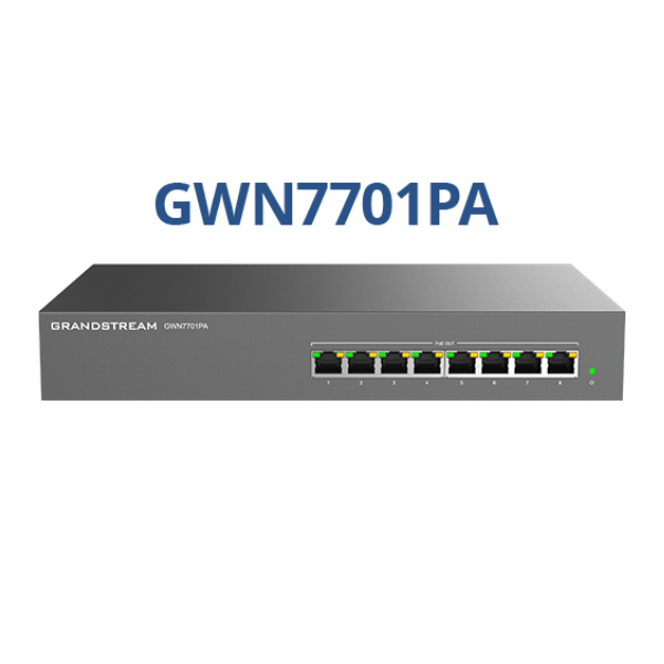 Switch 8 cổng Gigabit Grandstream GWN7701PA