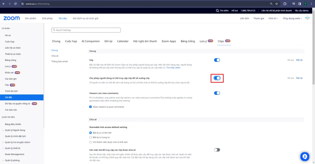 Hướng dẫn cách cho phép người dùng tải xuống Clip của bạn