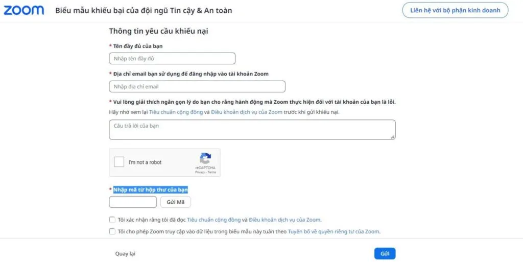 Khắc phục lỗi tài khoản zoom bị vô hiệu hóa 1003 1