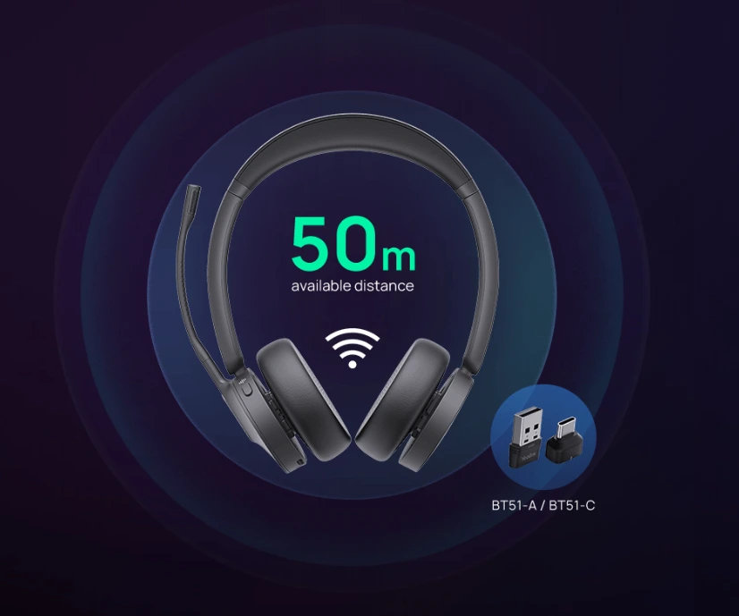 Không Cần Lo Về Khoảng Cách Kết Nối Bluetooth Nữa Với Yealink Bh70