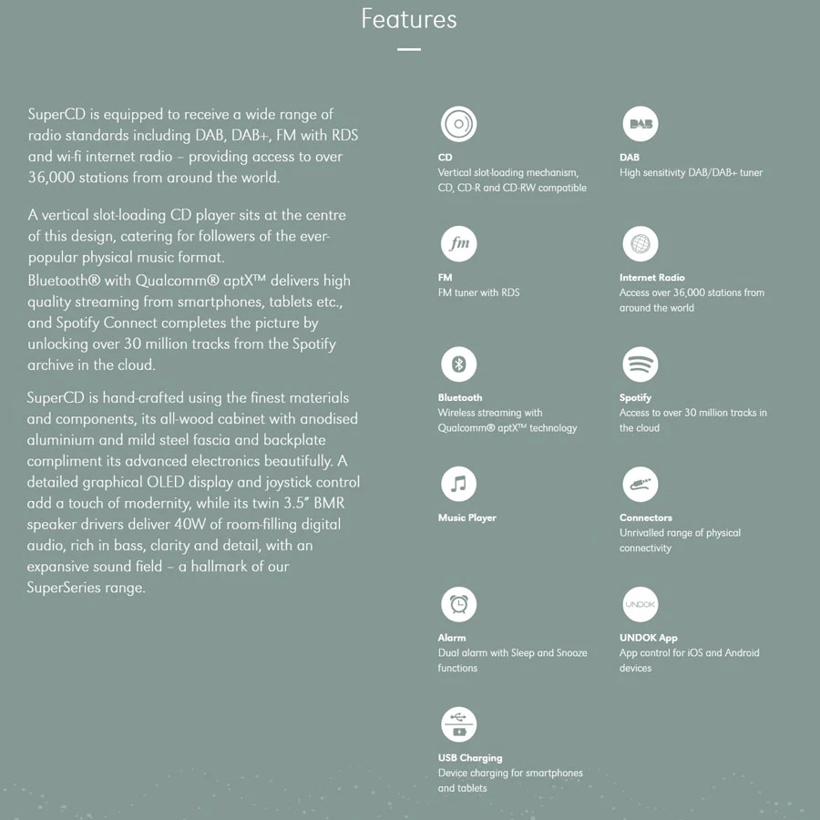 Các tính năng nổi bật của Loa Bluetooth Revo SuperCD - Walnut Black