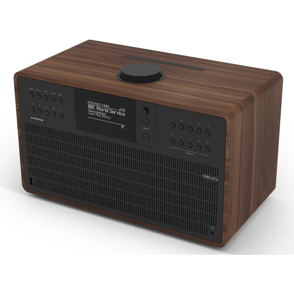 Loa Bluetooth Revo SuperCD - Walnut Black