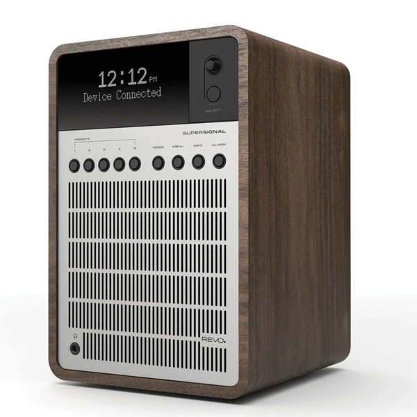 Loa bluetooth Revo SuperSignal - Walnut Silver