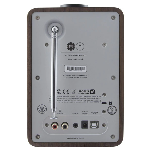 Loa bluetooth Revo SuperSignal - Walnut Silver