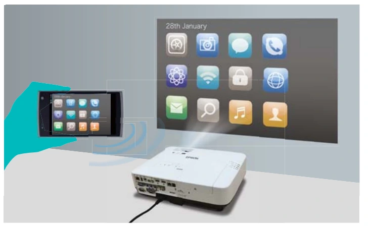 Máy Chiếu Epson Eb-2265u Cho Phép Chiếu Nội Dung Không Dây Từ Các Thiết Bị Thông Minh Và Máy Tính Xách Tay