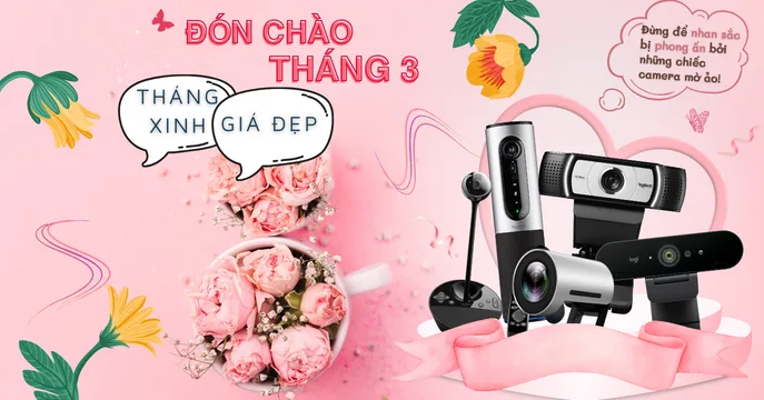 Sale tháng ba. Camera hội nghị, webcam hội nghị giá sốc