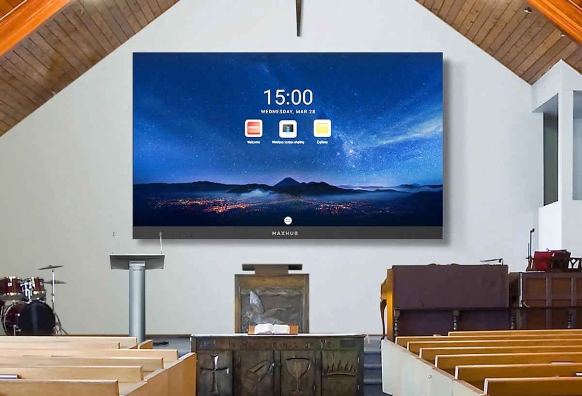 Sử Dụng Màn Hình Led Tích Hợp Maxhub Raptor Series Trong Nhà Thờ
