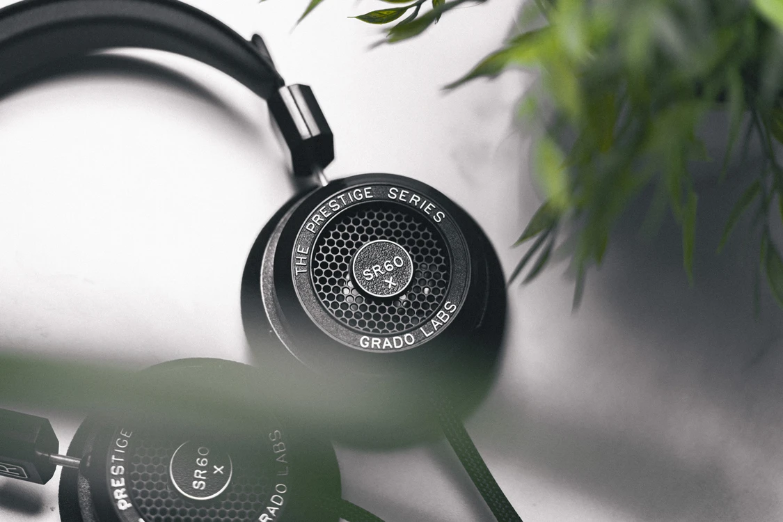 Grado Labs Sr60x Headphones On Marble