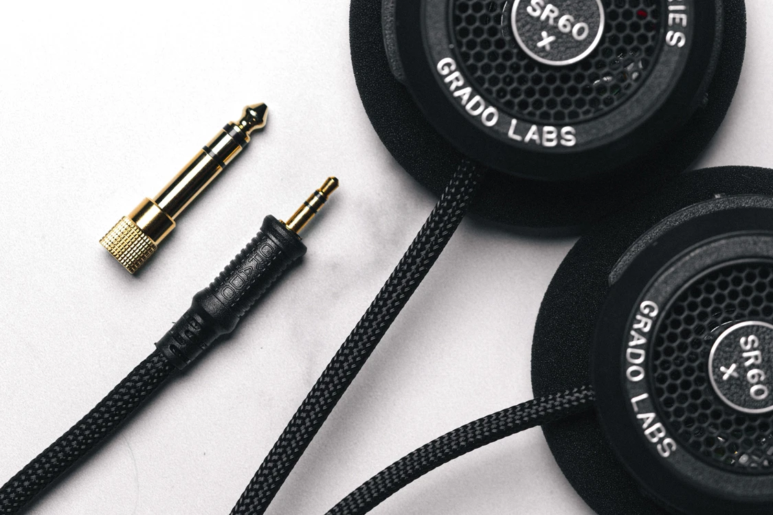 Grado Labs Sr60x Headphones On Marble