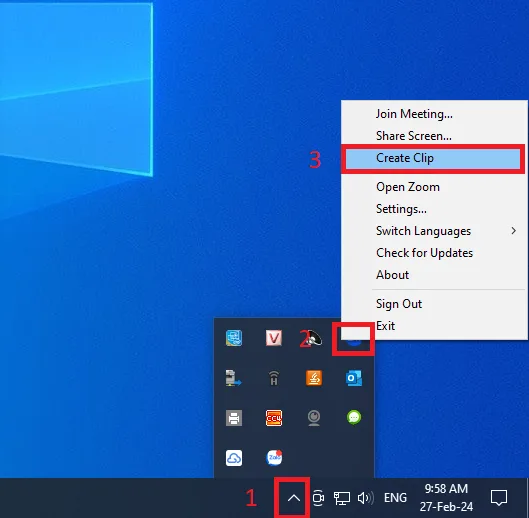 Tạo Clip từ ứng dụng khách máy tính để bàn Zoom 2