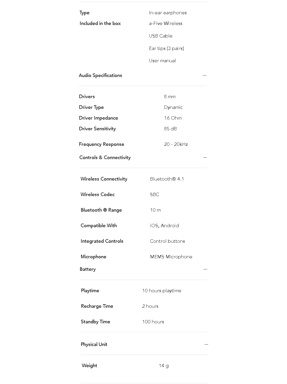 Thông Số Kĩ Thuật Tai Nghe Bluetooth Jays A Five Màu Black And Gold