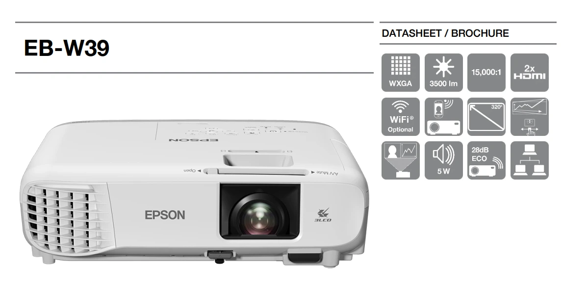 Tính Năng Máy Chiếu Epson Eb-w39