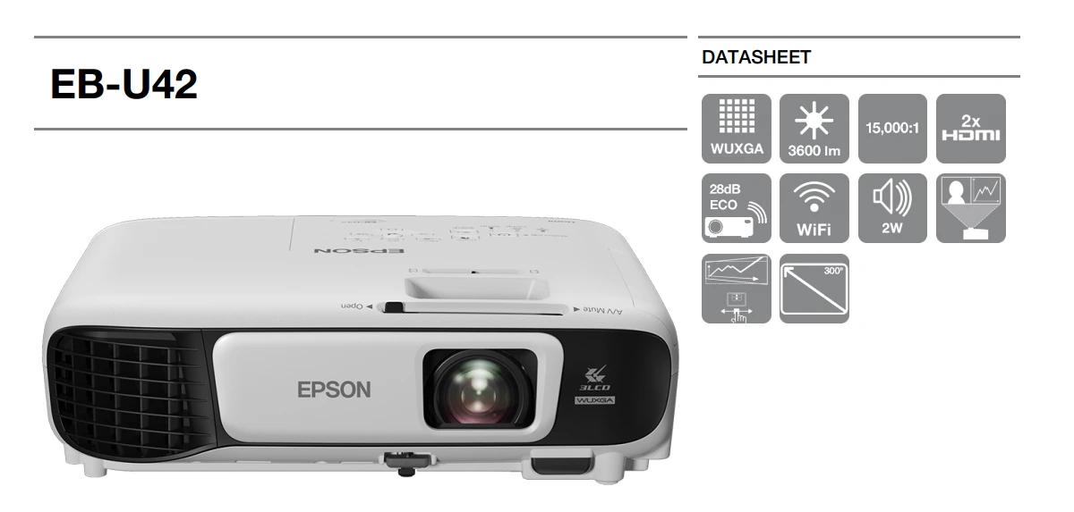 Tính Năng Máy Chiếu Epson Eb-u42
