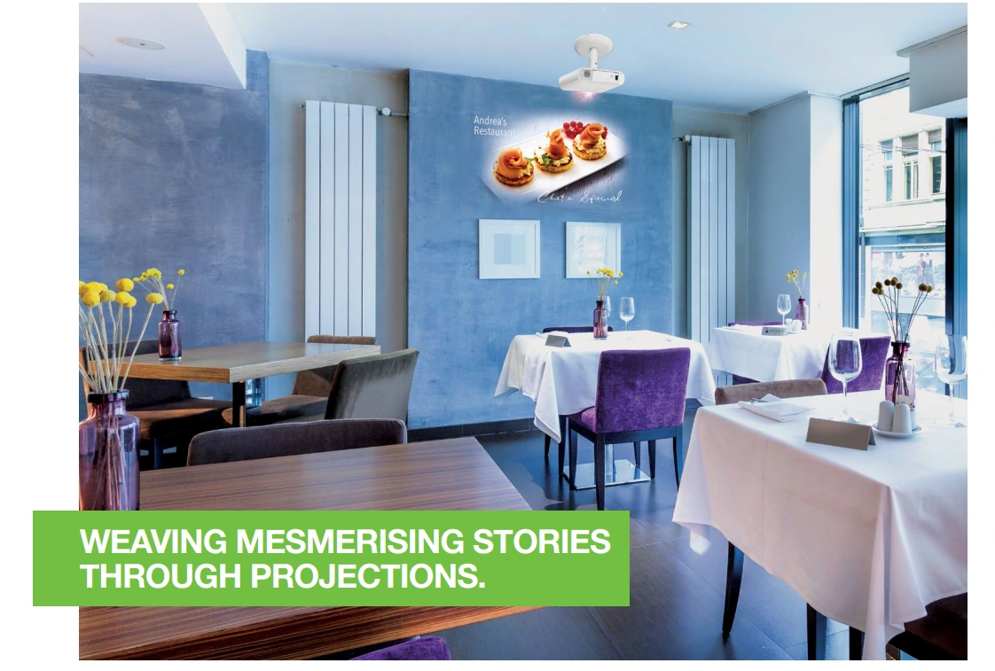 Ứng Dụng Máy Chiếu Epson Eb-u50 Trong Nhà Hàng