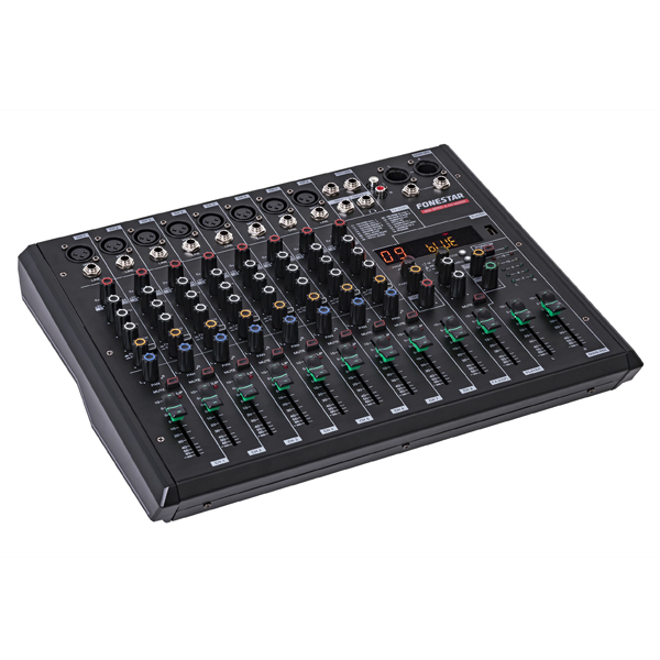 bàn trộn âm thanh 8 kênh mixer fonestar mix-8pro