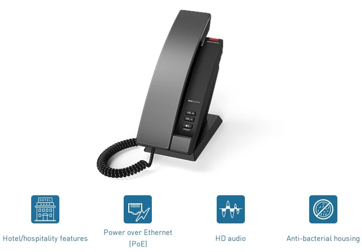 giới thiệu điện thoại khách sạn snom hd100