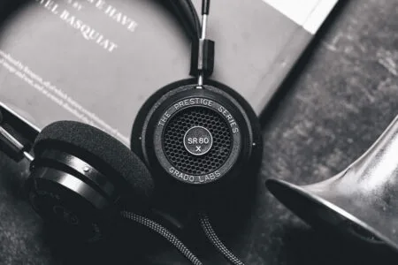 Grado Labs Sr80x Headphones With Plants
