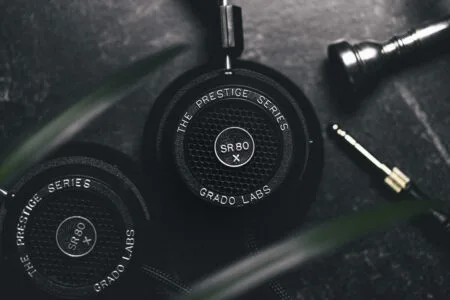Grado Labs Sr80x Headphones With Plants