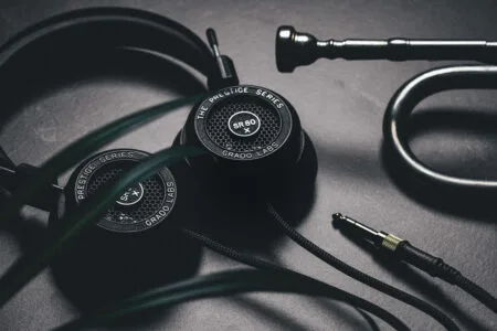 Grado Labs Sr80x Headphones With Plants