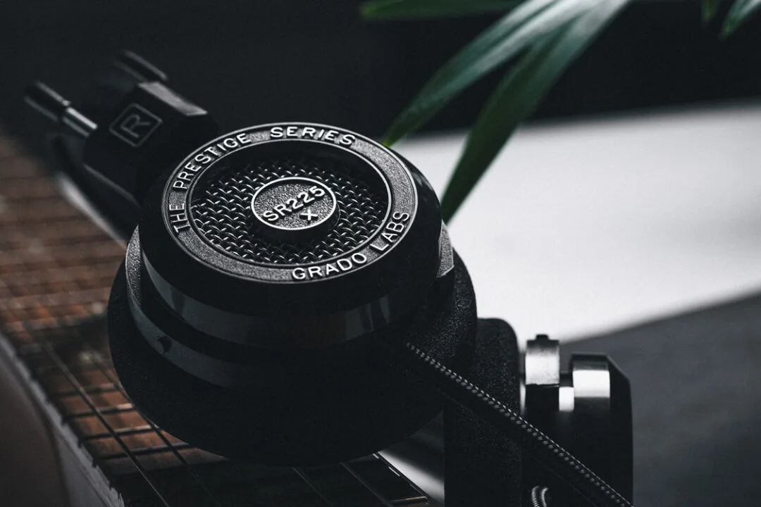 Grado Labs Sr225x Headphones On Marble