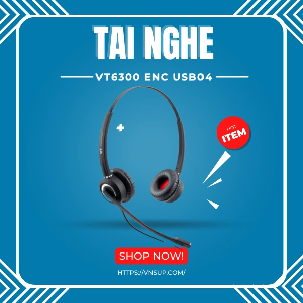 Tai Nghe Vt6300 Enc Usb04