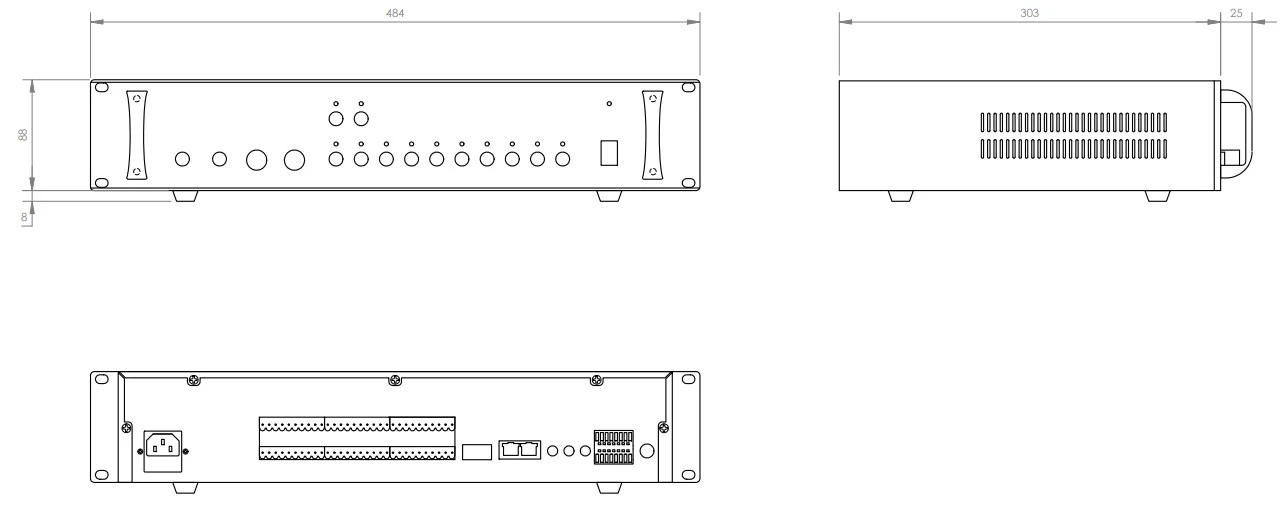 thông số kỹ thuật hệ thống vùng fonestar zcs-1110