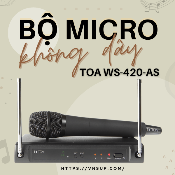Bộ micro không dây TOA WS-420-AS