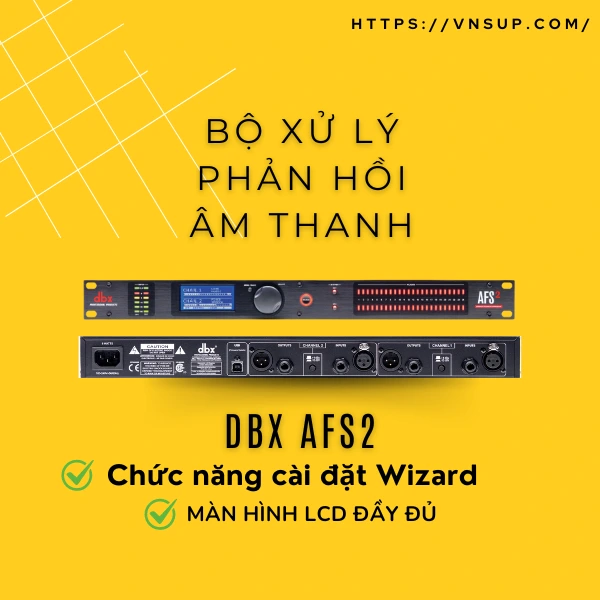 Bộ xử lý phản hồi âm thanh DBX AFS2