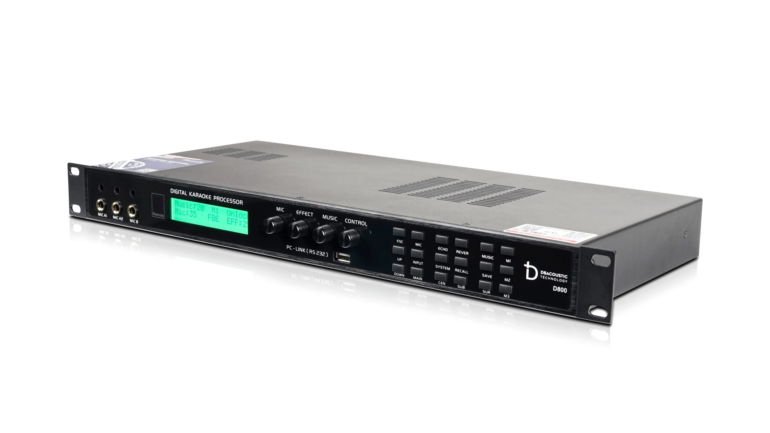 Các mặt bộ xử lý tín hiệu âm thanh DBacoustic D800