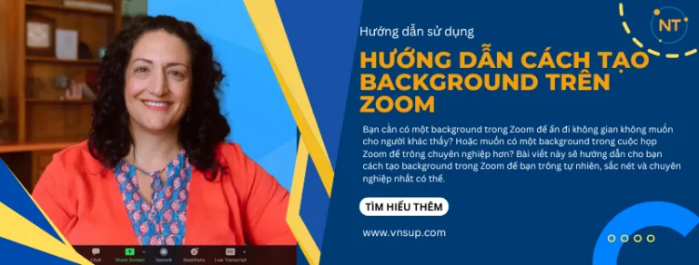 Cách tạo background trong Zoom