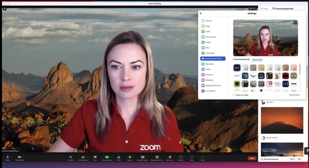 Hướng dẫn cách tạo background trong Zoom 10