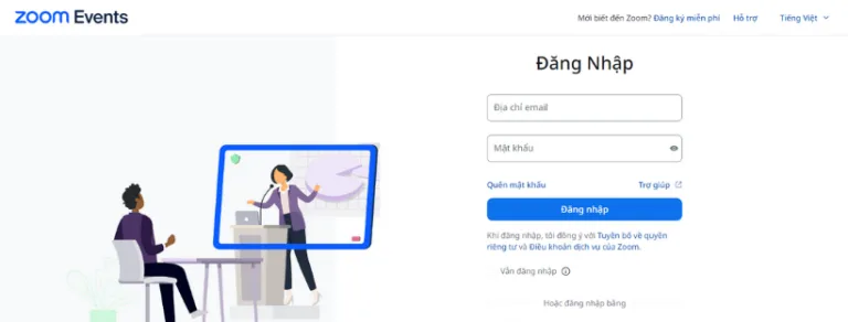 Làm sao để tạo Zoom Events