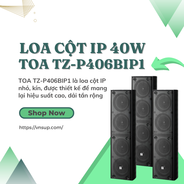 Loa cột IP 40W TOA TZ-P406BIP1
