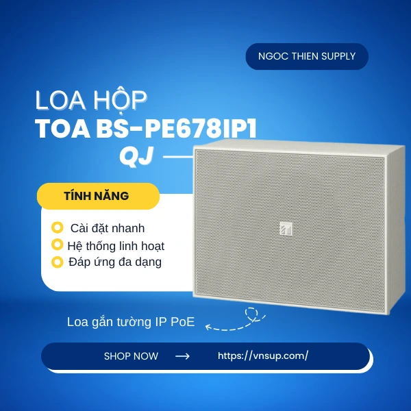 Loa hộp TOA BS-PE678IP1 QJ