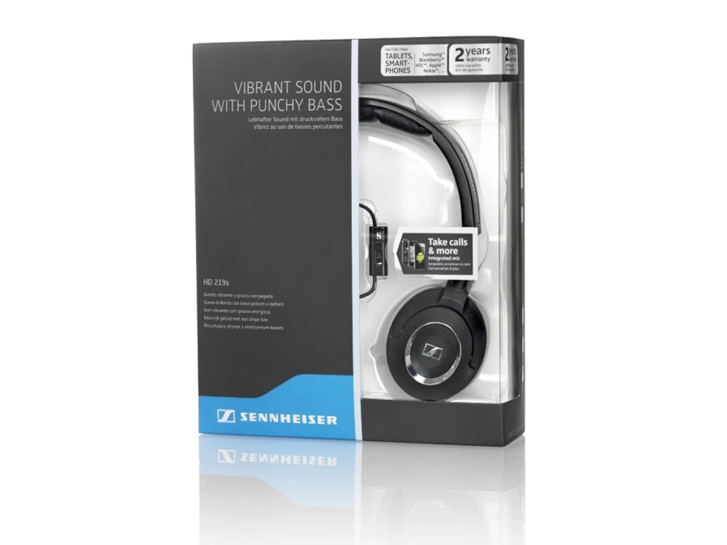 Mặt trước hộp tai nghe Sennheiser HD 219S