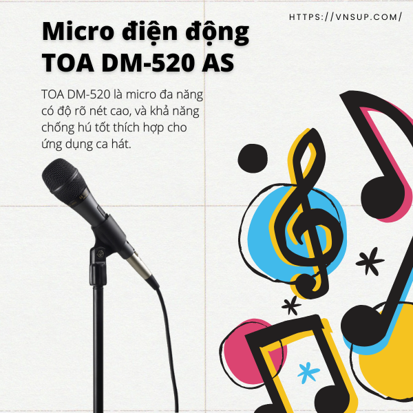 Micro điện động TOA DM-520 AS