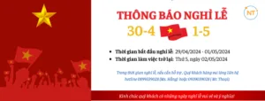 Ngọc Thiên thông báo nghỉ lễ 30.4-1.5 2024