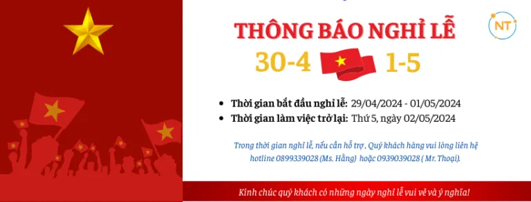 Ngọc Thiên thông báo nghỉ lễ 30.4-1.5 2024