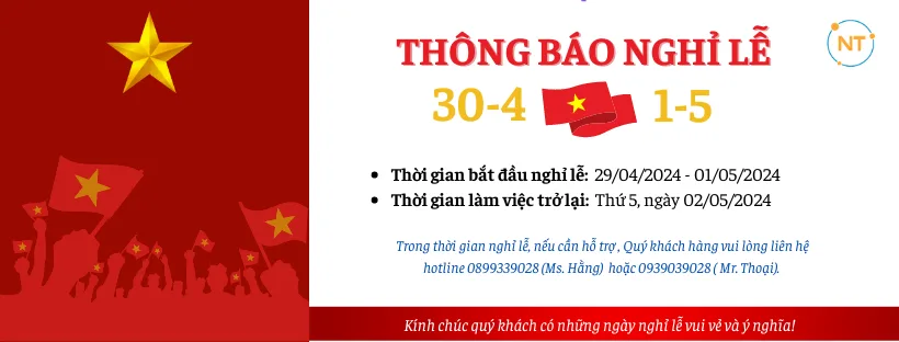Ngọc Thiên thông báo nghỉ lễ 30.4-1.5 2024