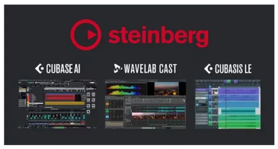 Phần mềm sản xuất âm nhạc Cubase AI, và WaveLab Cast