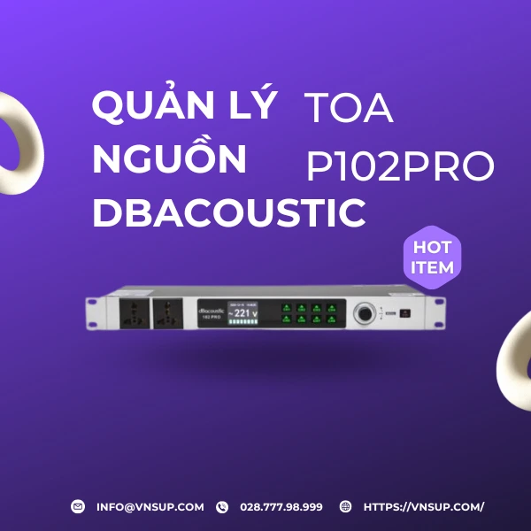 Quản lý nguồn DBAcoustic TOA P102Pro