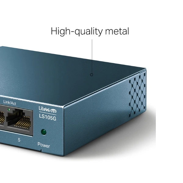 Switch TP-Link LS105G làm bằng kim loại chất lượng cao