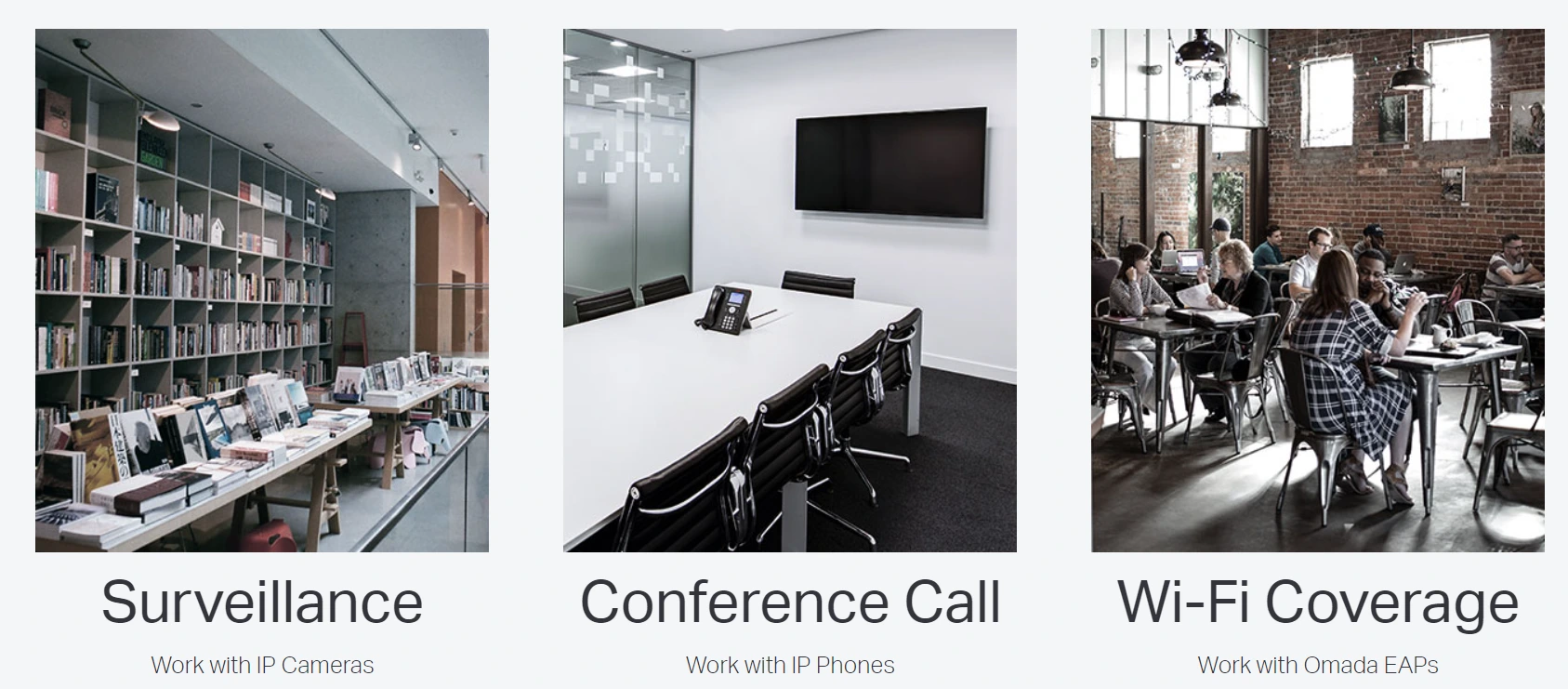 Switch Tp-Link TL-SG1210P được dùng trong nhiều ứng dụng