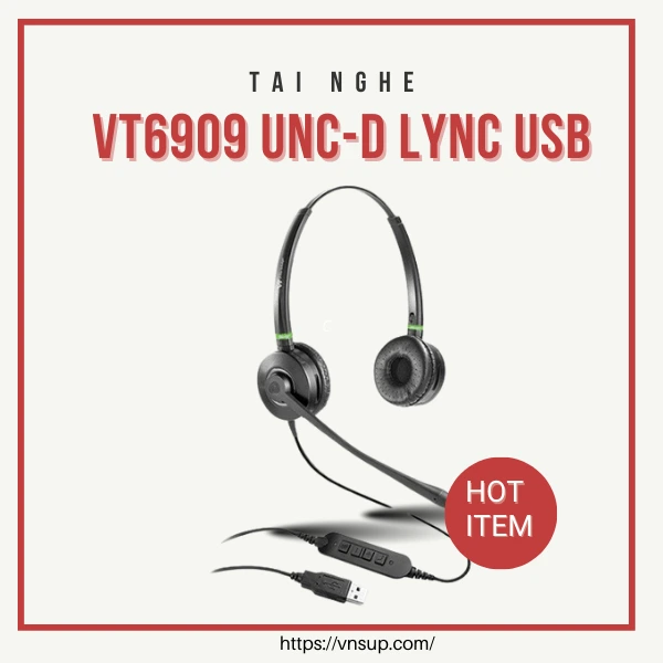Tai Nghe Vbet Vt6909 Unc-d Lync Usb