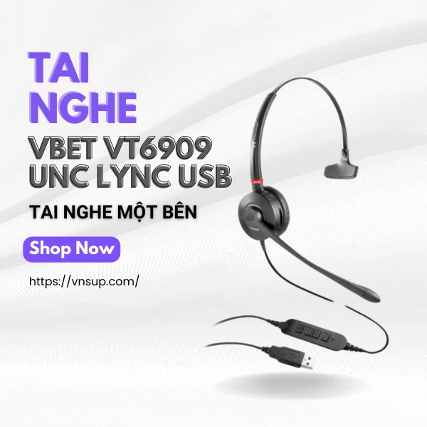Tai Nghe Vbet Vt6909 Unc Lync Usb