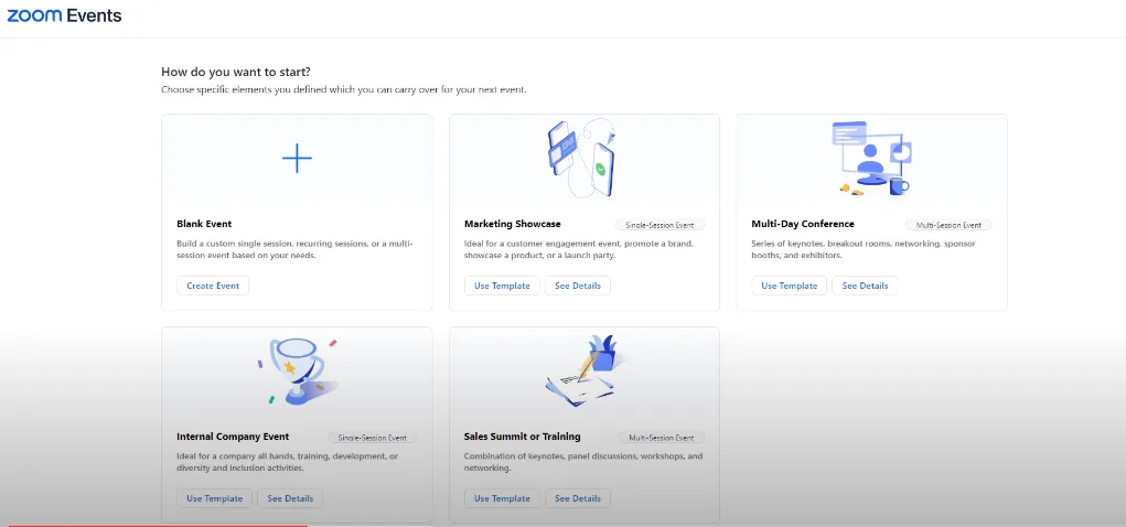 Tạo Event trên Zoom Event