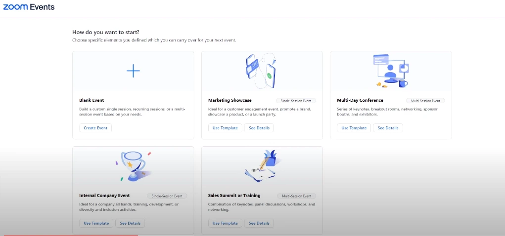 Tạo Event trên Zoom Event
